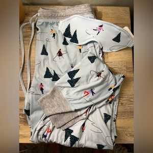 Kate Spade PJ bottoms and matching mask
